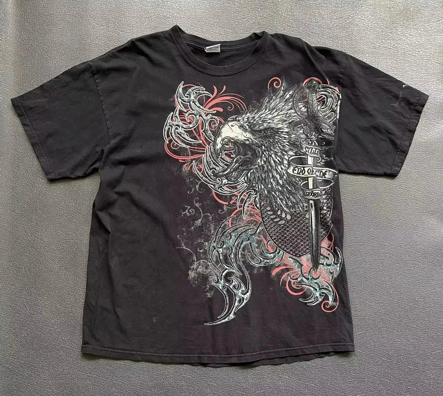 Xtreme Couture T-shirt Man 2000s Retro Bible Scripture Big Picture Printed Short Sleeves High Street Gothic Tide Cotton T shirts