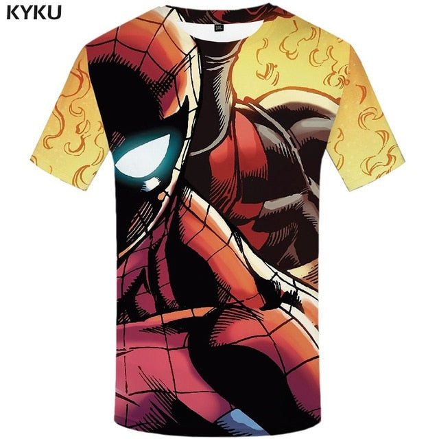 Badass Deadpool T shirt Men Blood T-shirts 3d Red Shirt Print War Anime Clothes Gothic Tshirt Printed