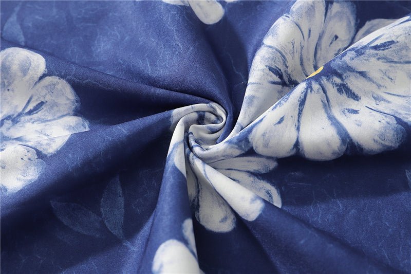 Daisy Flower Print Hip Hop Shirts Short Sleeve Summer Beach Streetwear Hawaiian Shirts Men Casual Harajuku Aloha Shirt