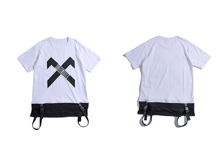 Hip Hop Streetwear T Shirt  Summer Patchwork Printed Tactica Harajuku Short Sleeve Oversized Mens T Shirts