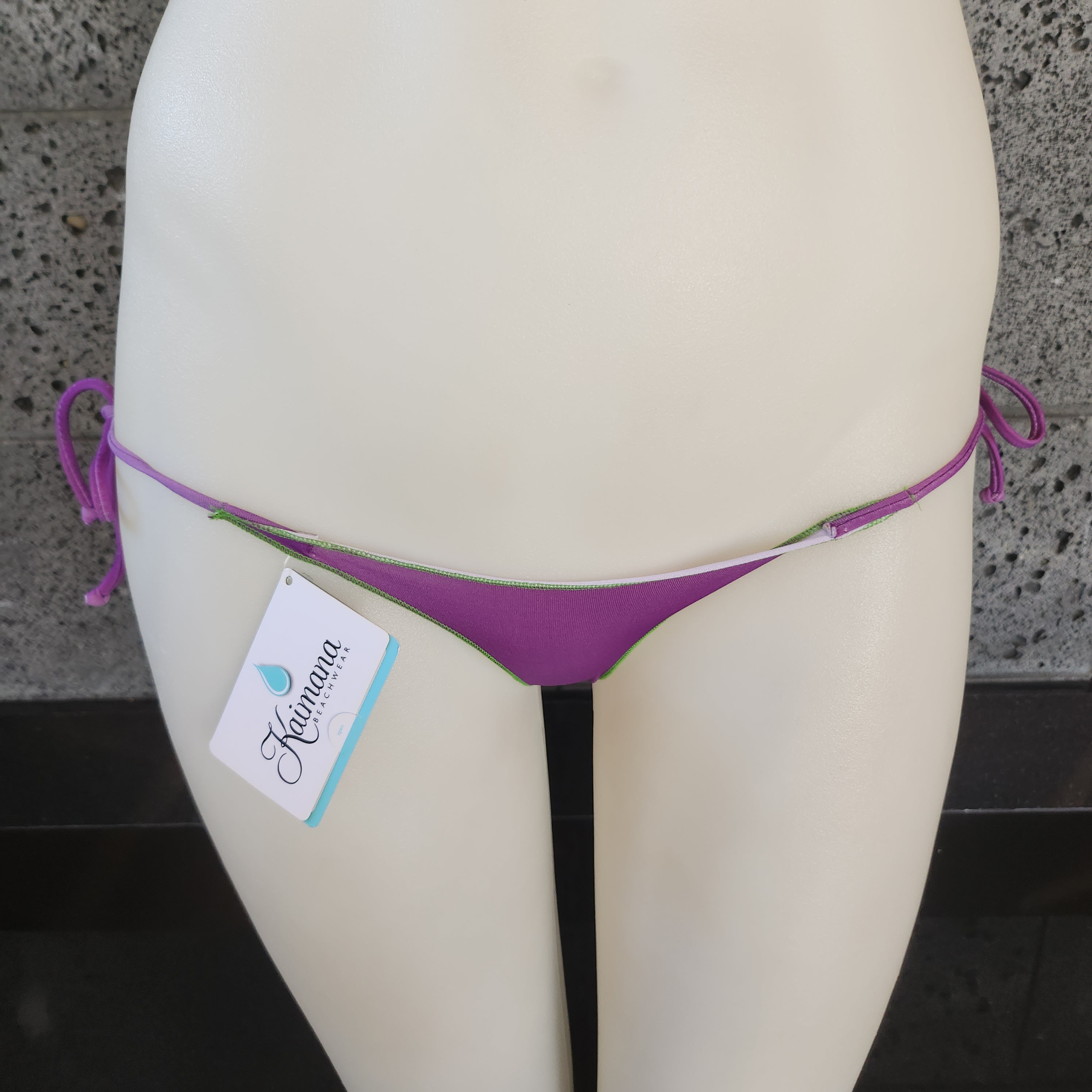 Loco Boutique Purple Tie-Side Bikini Bottom